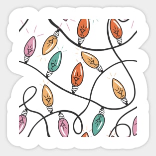 Christmas lights Christmas Sticker